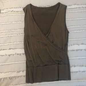 Bronze drape top